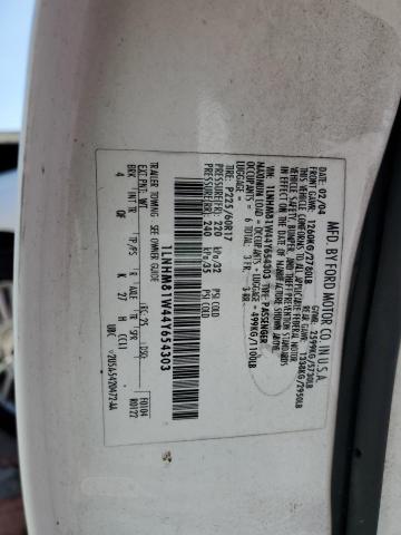 1LNHM81W44Y654303 - 2004 LINCOLN TOWN CAR EXECUTIVE WHITE photo 12