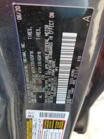 5TDGZRBH7LS031517 - 2020 TOYOTA HIGHLANDER XLE GRAY photo 13