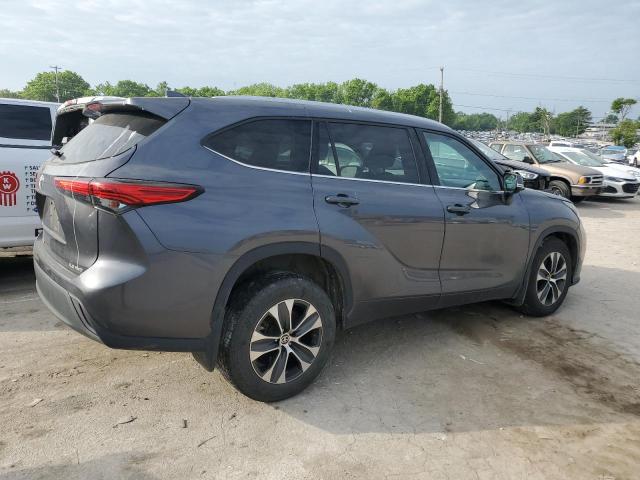 5TDGZRBH7LS031517 - 2020 TOYOTA HIGHLANDER XLE GRAY photo 3