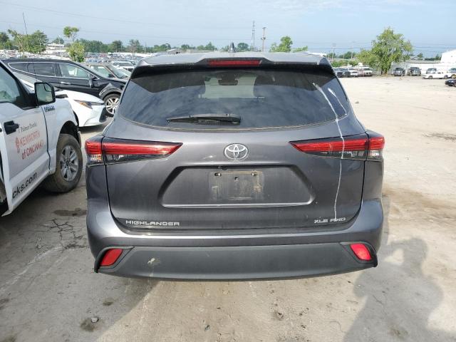 5TDGZRBH7LS031517 - 2020 TOYOTA HIGHLANDER XLE GRAY photo 6