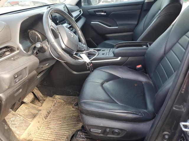 5TDGZRBH7LS031517 - 2020 TOYOTA HIGHLANDER XLE GRAY photo 7