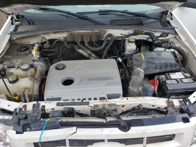 1FMCU4K37AKB24526 - 2010 FORD ESCAPE HYBRID WHITE photo 12