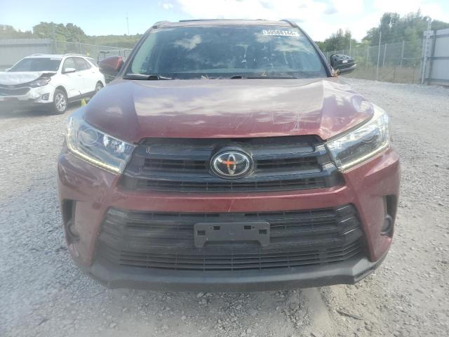 5TDJZRFH2KS572554 - 2019 TOYOTA HIGHLANDER SE MAROON photo 5