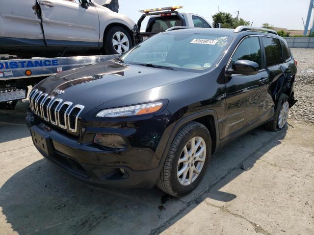 1C4PJMCS2FW522098 - 2015 JEEP CHEROKEE LATITUDE BLACK photo 1