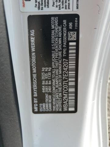 WBA2M7C07L7E24207 - 2020 BMW 230I WHITE photo 13