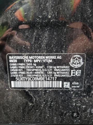 5UXTY9C08M9E14717 - 2021 BMW X3 XDRIVEM40I შავი ფოტო 13