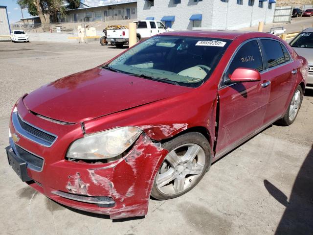 1G1ZC5E00CF240373 - 2012 CHEVROLET MALIBU 1LT წითელი ფოტო 2
