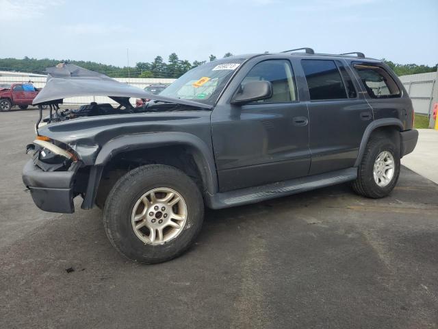 1D4HS38N23F617662 - 2003 DODGE DURANGO SPORT GRAY photo 1