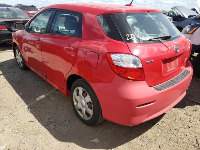 2T1KU40E39C133483 - 2009 TOYOTA COROLLA MA RED photo 2