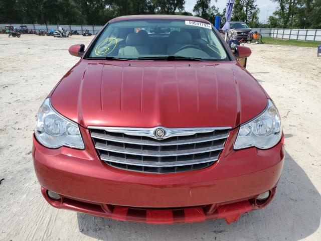 1C3LC55R98N100691 - 2008 CHRYSLER SEBRING TOURING RED photo 5