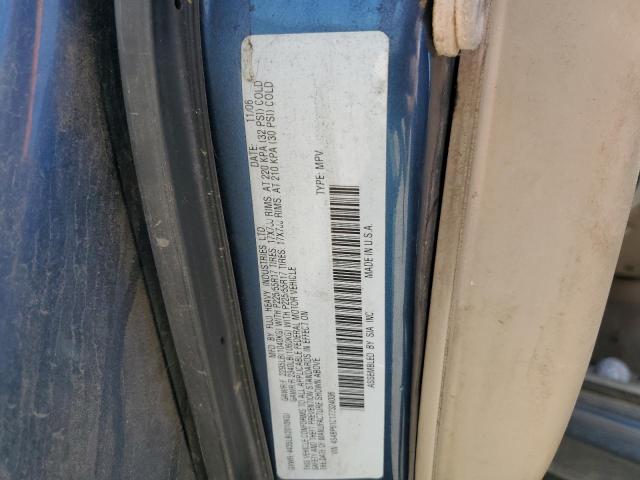 4S4BP61C177324006 - 2007 SUBARU LEGACY OUTBACK 2.5I BLUE photo 12