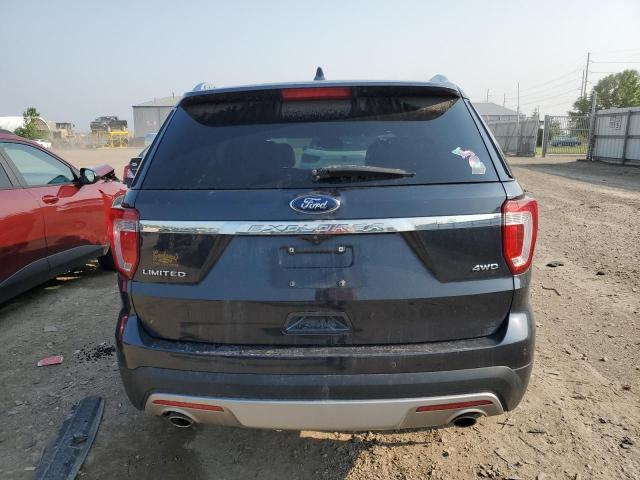 1FM5K8F83HGC27631 - 2017 FORD EXPLORER LIMITED BLACK photo 6