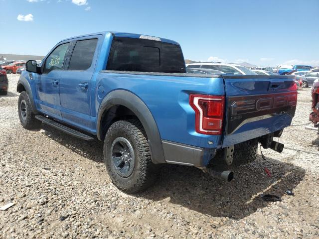 1FTFW1RG6KFA16220 - 2019 FORD F150 RAPTOR BLUE photo 2