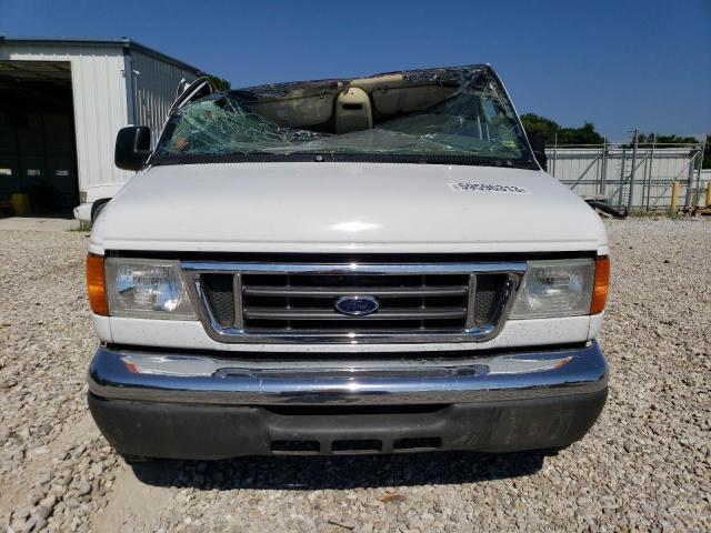 1FMRE11L24HA06134 - 2004 FORD ECONOLINE E150 WAGON WHITE photo 5