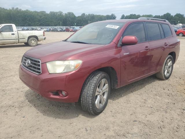 JTEDS43AX82046079 - 2008 TOYOTA HIGHLANDER SPORT BURGUNDY photo 1