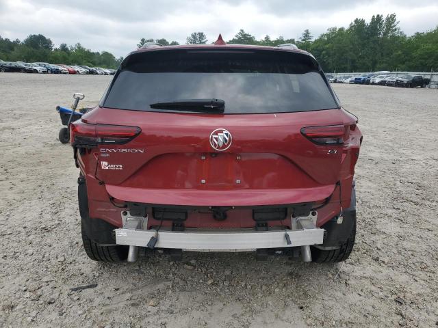 LRBFZPR45ND163384 - 2022 BUICK ENVISION ESSENCE Қызыл фото 6