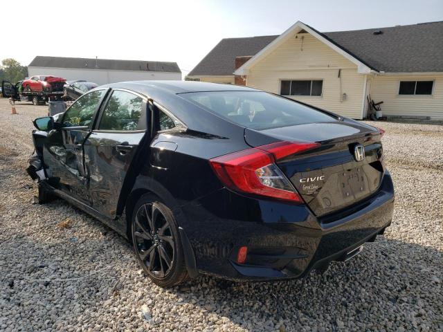 2HGFC2F84MH552422 - 2021 HONDA CIVIC SPORT BLACK photo 3