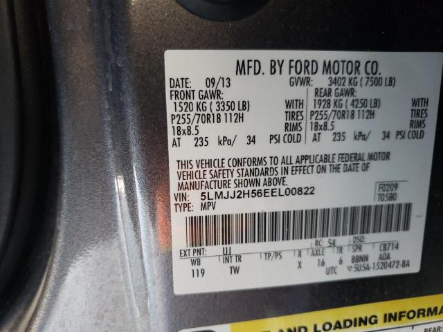 5LMJJ2H56EEL00822 - 2014 LINCOLN NAVIGATOR 灰色 照片 13