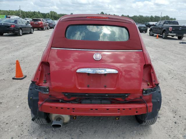 3C3CFFDR1CT370067 - 2012 FIAT 500 POP RED photo 6