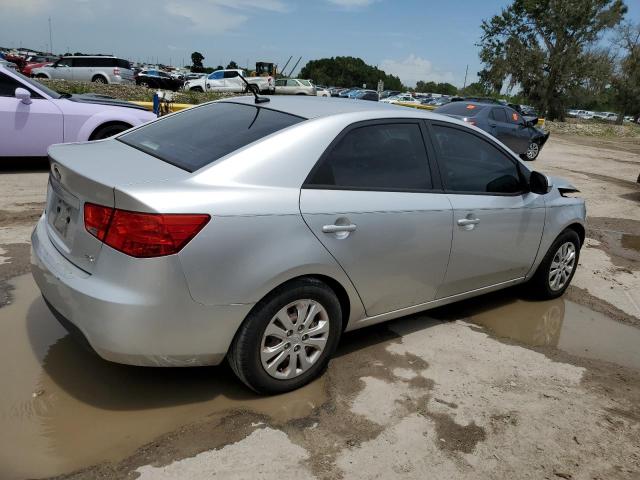 KNAFU4A21D5722797 - 2013 KIA FORTE EX SILVER photo 3