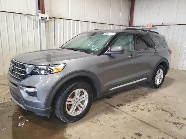 1FMSK8DH0MGC50414 - 2021 FORD EXPLORER XLT GRAY photo 1