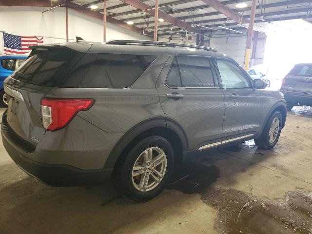 1FMSK8DH0MGC50414 - 2021 FORD EXPLORER XLT GRAY photo 3