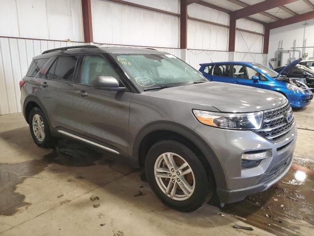 1FMSK8DH0MGC50414 - 2021 FORD EXPLORER XLT GRAY photo 4
