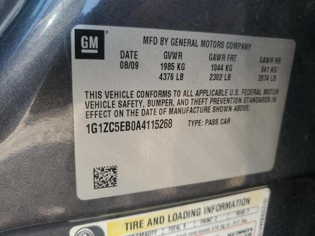 1G1ZC5EB0A4115268 - 2010 CHEVROLET MALIBU 1LT 灰色 照片 12