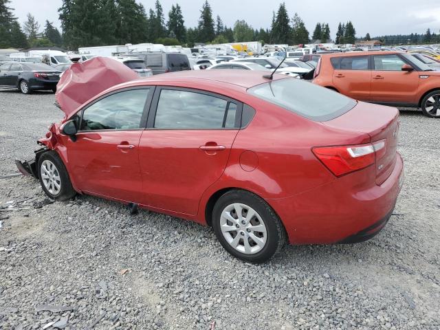 KNADM4A36E6357321 - 2014 KIA RIO LX RED photo 2