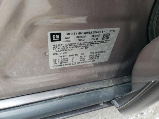 KL4CJFSB3EB783395 - 2014 BUICK ENCORE CONVENIENCE 棕色 照片 13