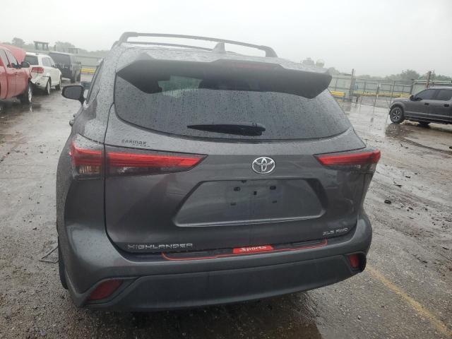 5TDHZRBH6LS518647 - 2020 TOYOTA HIGHLANDER XLE GRAY photo 6