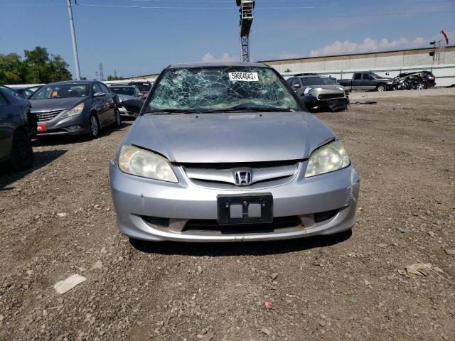 1HGES16335L017616 - 2005 HONDA CIVIC DX VP GRAY photo 5