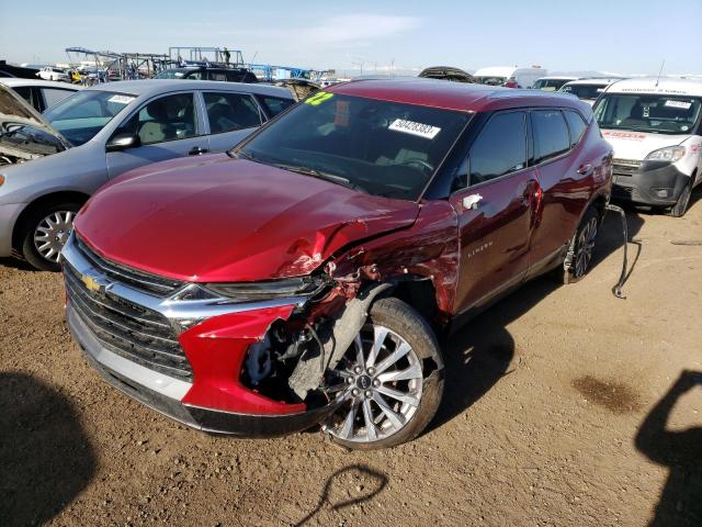 3GNKBLRS6NS136844 - 2022 CHEVROLET BLAZER PREMIER RED photo 1