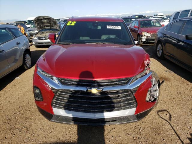 3GNKBLRS6NS136844 - 2022 CHEVROLET BLAZER PREMIER RED photo 5