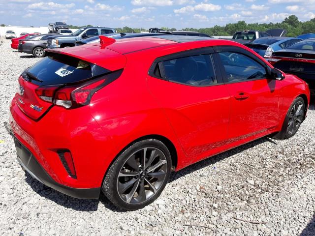 KMHTG6AF1LU025724 - 2020 HYUNDAI VELOSTER BASE RED photo 3