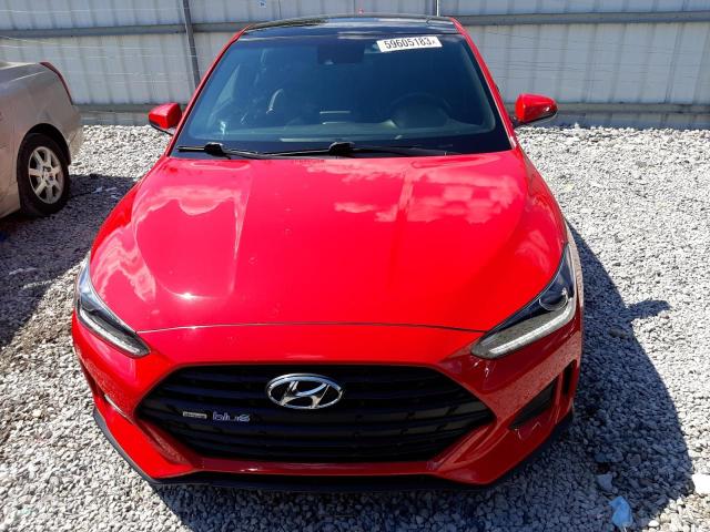 KMHTG6AF1LU025724 - 2020 HYUNDAI VELOSTER BASE RED photo 5