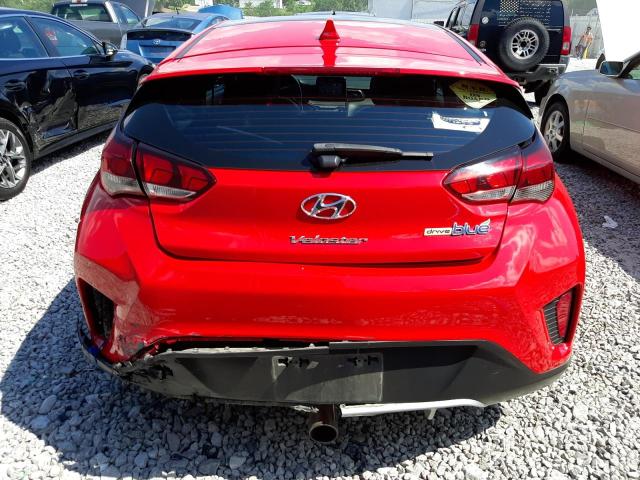 KMHTG6AF1LU025724 - 2020 HYUNDAI VELOSTER BASE RED photo 6