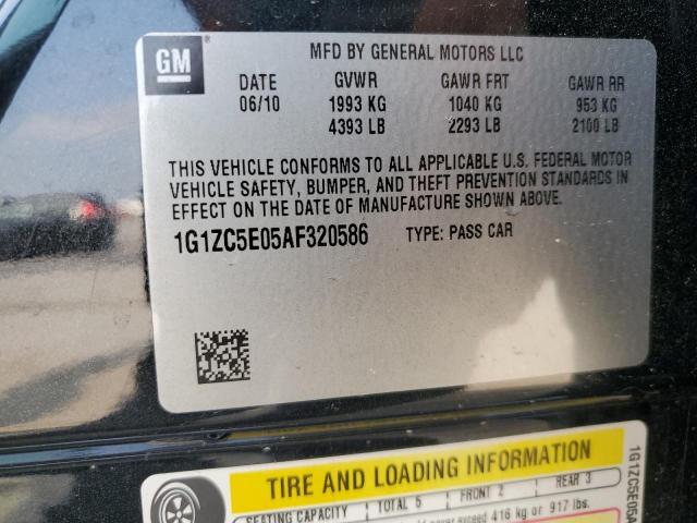 1G1ZC5E05AF320586 - 2010 CHEVROLET MALIBU 1LT CHARCOAL photo 13