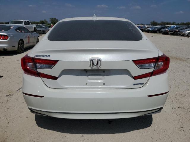 1HGCV3F14KA004146 - 2019 HONDA ACCORD HYBRID WHITE photo 6