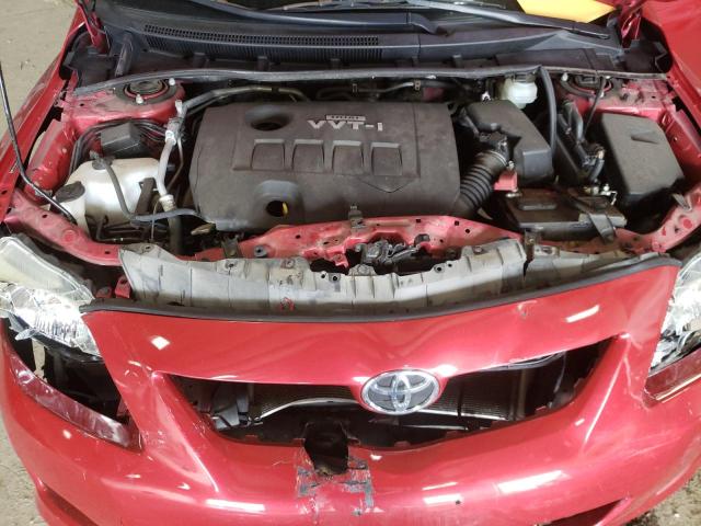 JTDBL40E69J003124 - 2009 TOYOTA COROLLA BASE RED photo 11