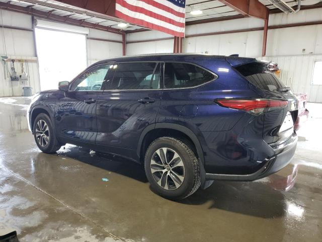 5TDHZRBH7MS531666 - 2021 TOYOTA HIGHLANDER XLE Azul foto 2