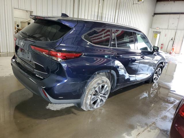 5TDHZRBH7MS531666 - 2021 TOYOTA HIGHLANDER XLE Azul foto 3