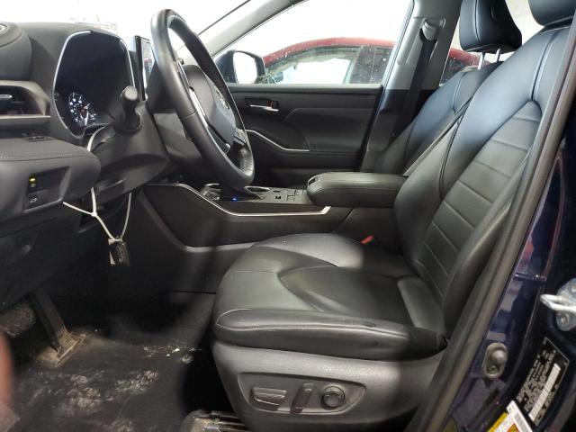 5TDHZRBH7MS531666 - 2021 TOYOTA HIGHLANDER XLE Azul foto 7