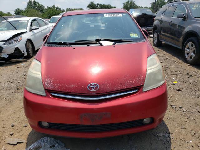 JTDKB20U683312058 - 2008 TOYOTA PRIUS RED photo 5