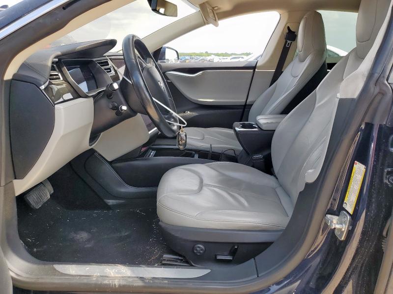 5YJSA1H10EFP62231 - 2014 TESLA MODEL S 蓝色 照片 7