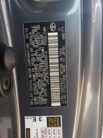 JTKJF5C7XB3009016 - 2011 TOYOTA SCION TC 灰色 照片 12