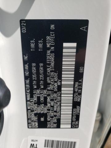 5TDGZRBH7MS108145 - 2021 TOYOTA HIGHLANDER XLE Սպիտակ լուսանկար 14