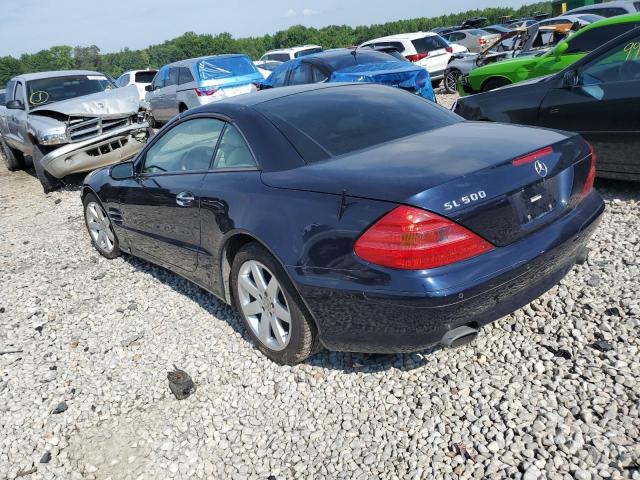 WDBSK75FX3F048839 - 2003 MERCEDES-BENZ SL 500R BLUE photo 2