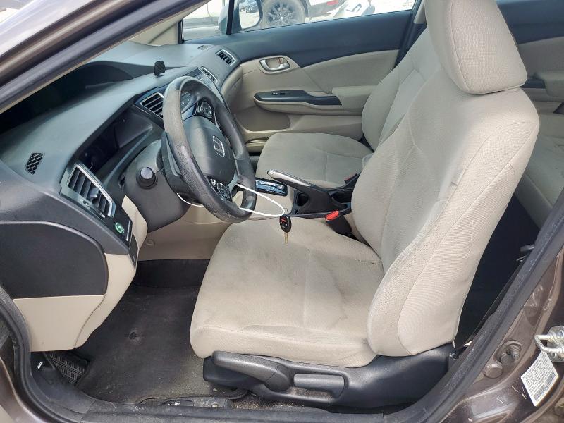 2HGFB2F5XDH556130 - 2013 HONDA CIVIC LX TAN photo 7