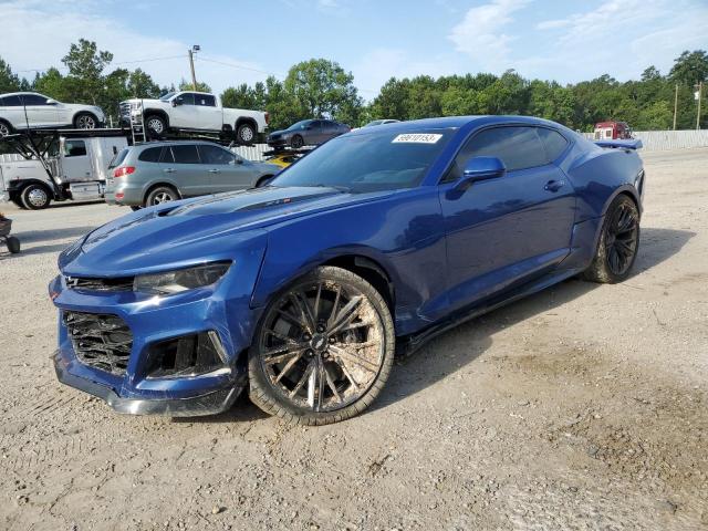 1G1FK1R61K0151734 - 2019 CHEVROLET CAMARO ZL1 BLUE photo 1